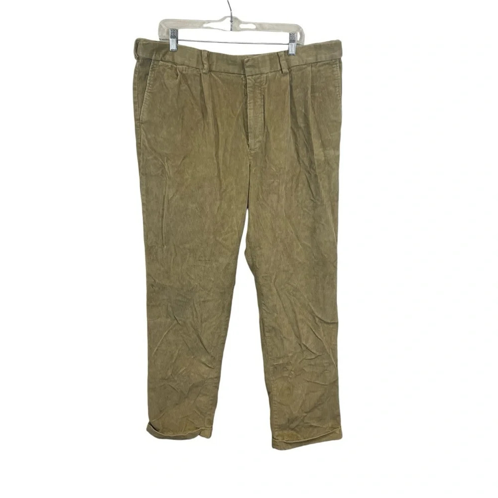 Lands End men’s corduroy pants traditional fit stretch expansion waist size 38
